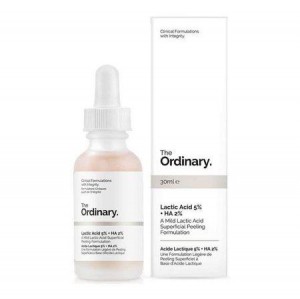 سرم لاکتیک اسید ۵٪ + هیالورونیک اسید ۲٪ دی اوردینری (The Ordinary Lactic Acid 5% + HA 2%)