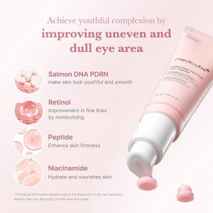 سرم دور چشم سالمون DNA و پپتید صورتی مدی‌کیوب Medicube Salmon DNA PDRN Pink Peptide Eye Serum
