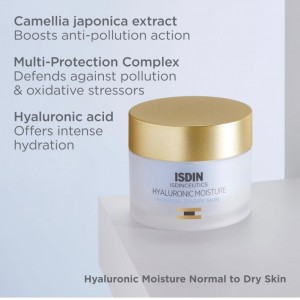 کرم آبرسان مخصوص پوست نرمال تا خشک ایزدین ISDIN Hyaluronic Moisture