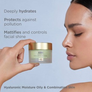 ایزدین پوست مختلط و چرب، isdin hyaluronic moisture sensitive، کرم آبرسان ایزدین حساس، مرطوب‌کننده پوست تحریک‌پذیر، آبرسان ضد قرمزی، کرم بدون عطر ایزدین، آبرسان برای پوست ملتهب، آبرسان مخصوص پوست بسیار حساس، isdin مخصوص پوست چرب و مختلط