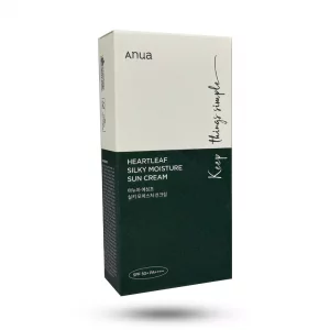 کرم ضدآفتاب مرطوب‌کننده Anua Heartleaf Silky Moisture Sun Cream SPF50+ PA++++ (50 ml)
