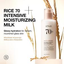 شیر مرطوب‌کننده قوی برنج ۷۰ و سراماید آنوا Anua Rice 70 Intensive Moisturizing Milk