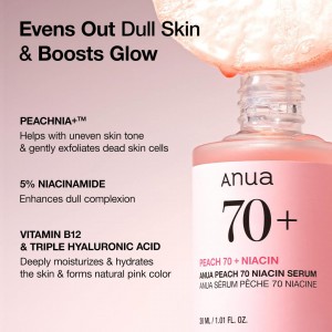 سرم روشن‌کننده نیاسینامید هلو ۷۰٪ (Peach 70% Niacinamide Brightening Serum