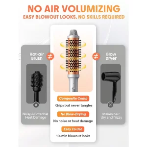Shiglam Heated Curling Brush – برس پیچ حرارتی شیگلم