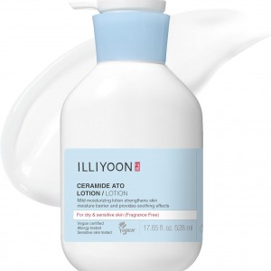 لوسیون مرطوب‌کننده  و روشن کننده بدن ایلیون -Illyoon Ceramide Concentrate Moisturizing & Strengthening Lotion