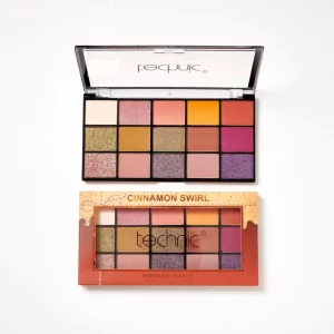 پالت سایه چشم ۱۵ رنگ تکنیک مدل Cinnamon Swirl Eyeshadow Palette