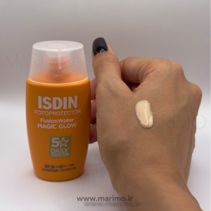 کرم ضد آفتاب ایزدین مدل مجیک گلو (ISDIN Fusion Water Magic Glow SPF 3)