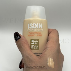 ضدآفتاب رنگی ایزدین فیوژن واتر مجیک ریپیر SPF 50+ رنگ لایت ISDIN Fusion Water Magic Color SPF 50+ – Light