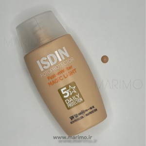 ضدآفتاب رنگی ایزدین فیوژن واتر مجیک ریپیر SPF 50+ رنگ لایت ISDIN Fusion Water Magic Color SPF 50+ – Light