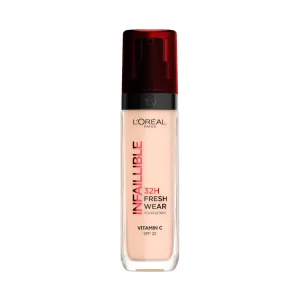 کرم پودر لورآل مدل Infallible 24H Fresh Wear Foundation رنگ 145 Medium Beige