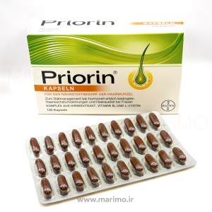 مکمل تقویتی مو پریورین بسته‌ای (Priorin Hair Growth Capsules – 120 Tablets)