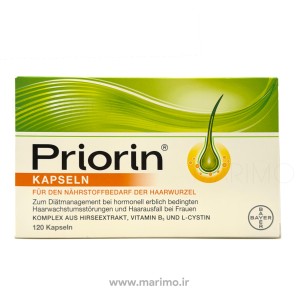 مکمل تقویتی مو پریورین بسته‌ای (Priorin Hair Growth Capsules – 120 Tablets)