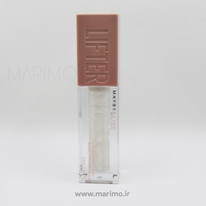 لیپ گلاس- برق لب میبلین لیفتر گلاس شماره 001 | Maybelline Lifter Gloss Pearl