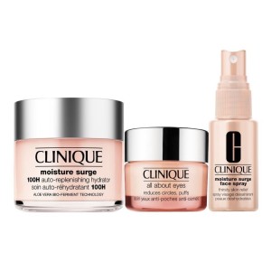 ست ۳ تکه آبرسان کلینیک Moisture Surge (کرم 100H + دور چشم + فیس میست)