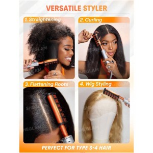 شانه حرارتی شیگلم مدل Hot Comb Anti-Burn – صاف‌کننده و حالت‌دهنده مو با فناوری ضد سوختگی