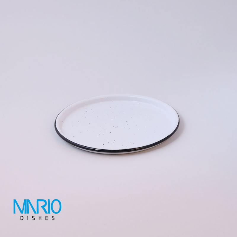 بشقاب فلورانس 25 سانتی متر لعابی