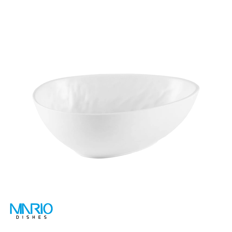 کاسه سالاد ملامین چروک سفید 313