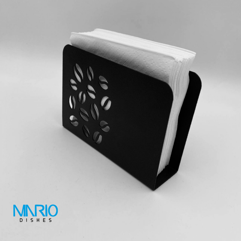 جا دستمال طرح دونه قهوه فلزی