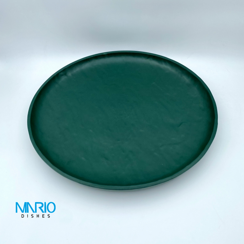 پیش دستی چروک 20 سانت ملامین سبز F13