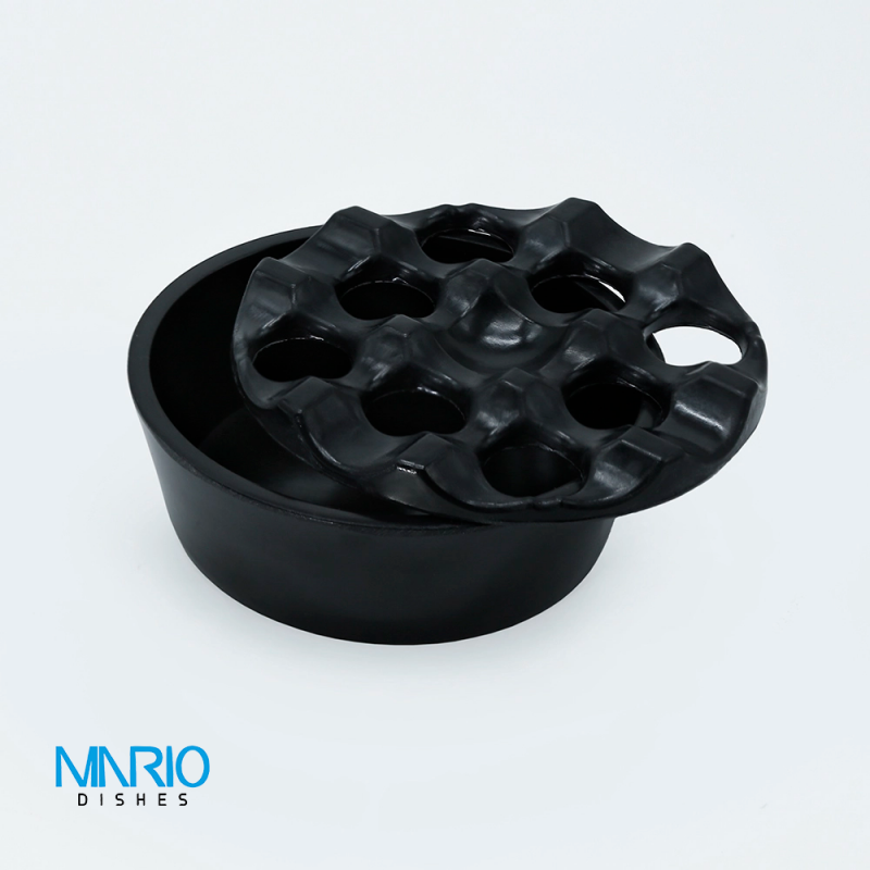 زیر سیگاری گرد درب دار ملامین