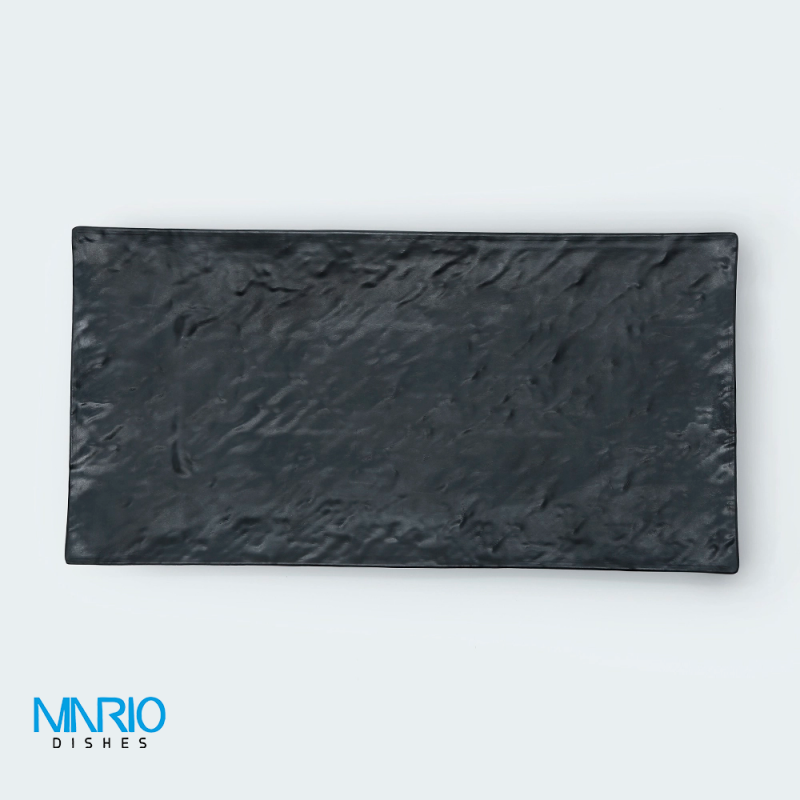 دیس چروک ملامین مشکی بزرگ D4220