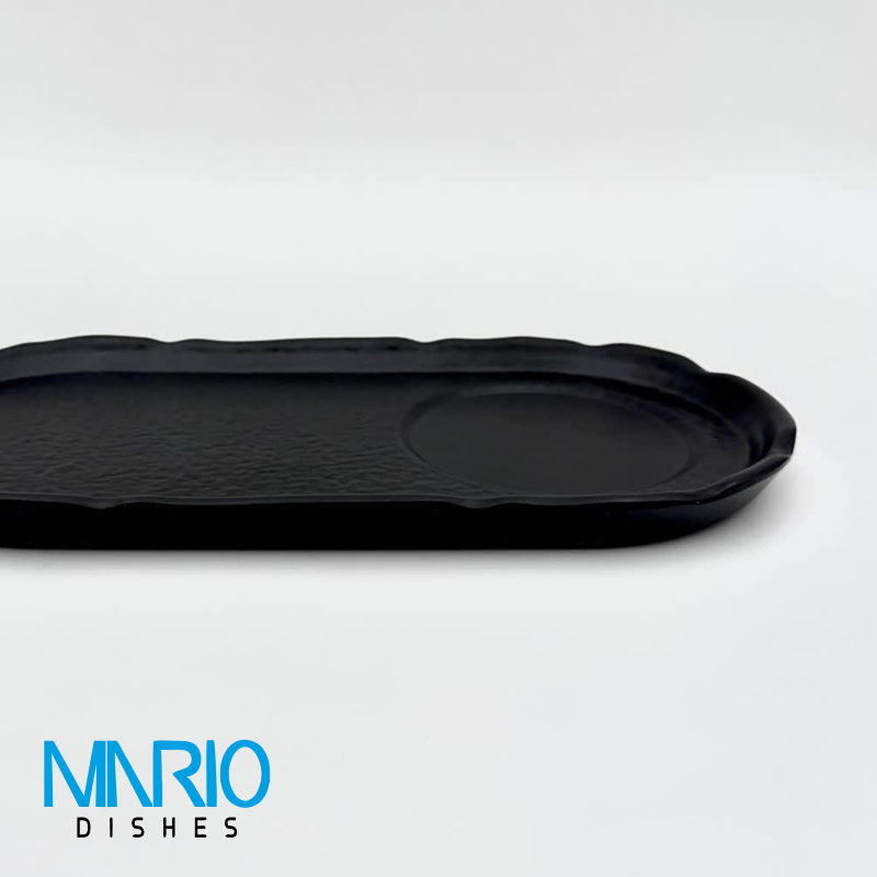رست بیضی کاپ مشکی ملامین R30