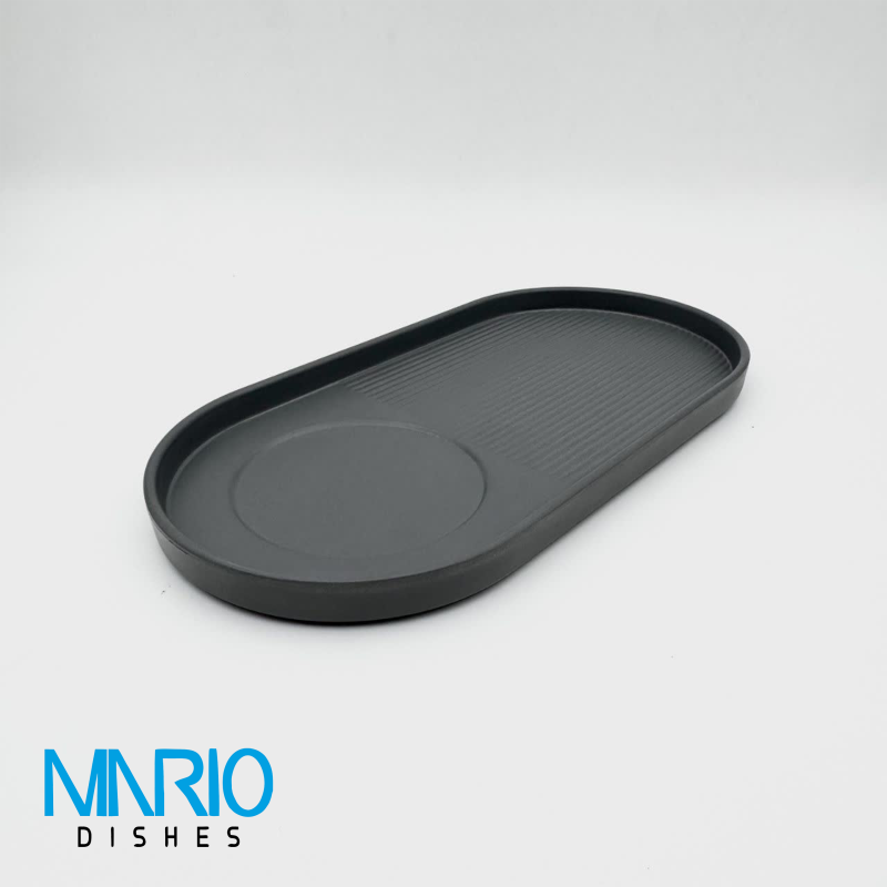رست بیضی کاپ خطی طوسی ملامین L30