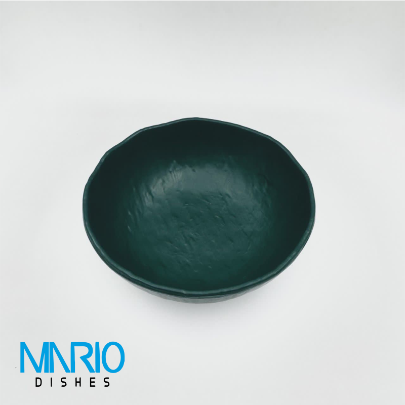 کاسه سوپ خوری چروک سبز ملامین F77