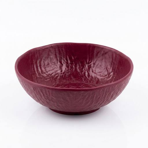 کاسه ملامین زرشکی 25 کد f11