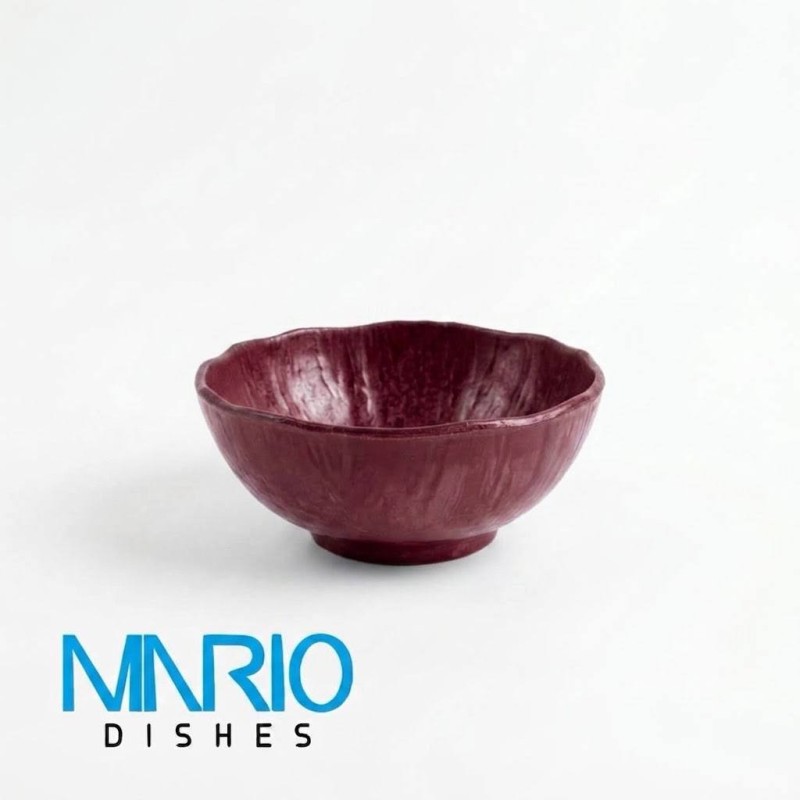 کاسه ملامین زرشکی 25 کد f67