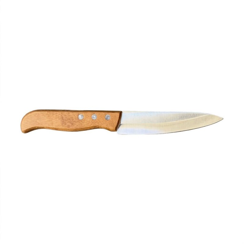 چاقو سراشپزدسته چوبی تیغه فولاد 11.5 سانت(کد 3335)
