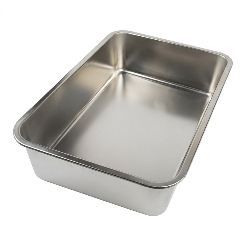 سینی استیل مواد غذایی 39 ×59 سانتی‌متر(کد 3503)