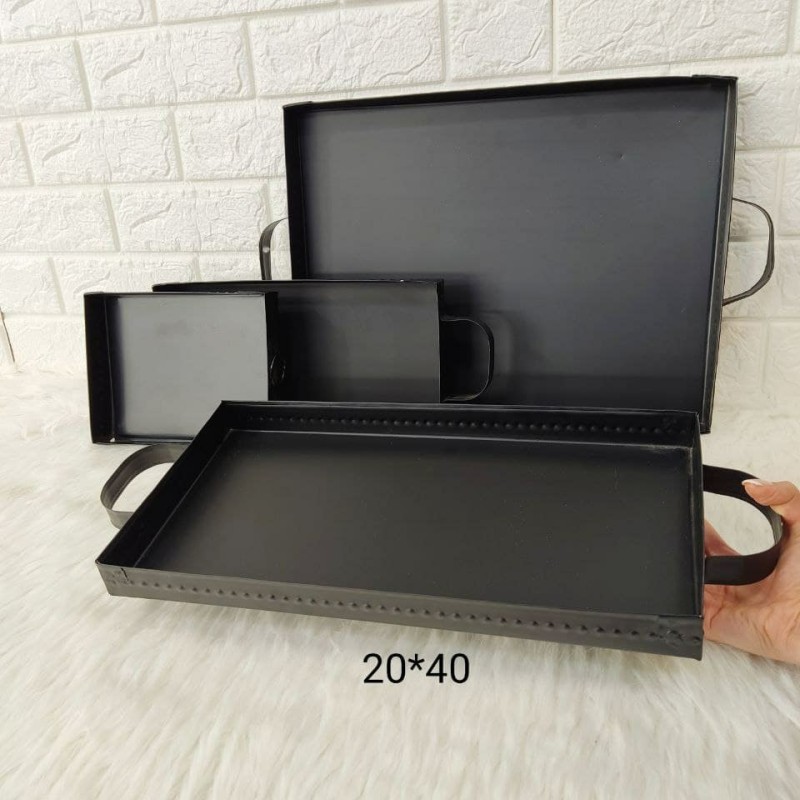 سینی مستطیل 20*40  سانت گالوانیزه