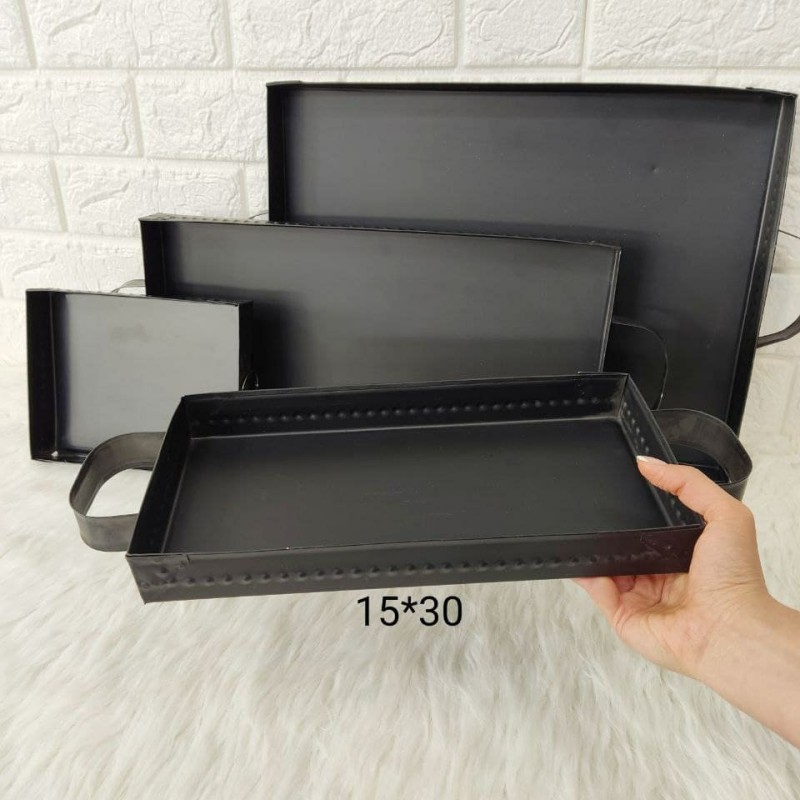 سینی مستطیل 15*30 سانت گالوانیزه