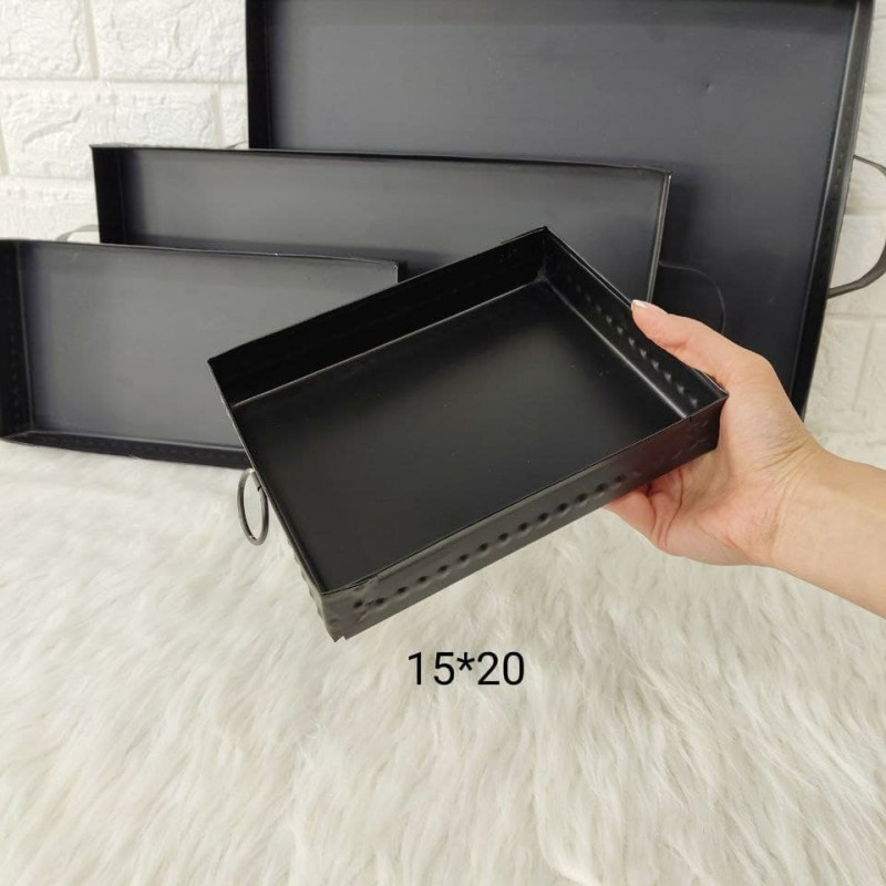 سینی مستطیل 15*20 سانت گالوانیزه