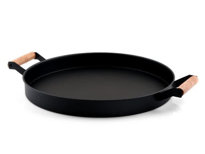 سینی گرد 35 سانت دسته چوب