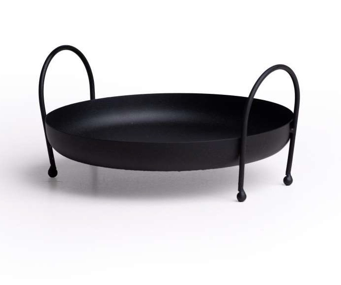 سینی گرد دسته هلالی کوچک