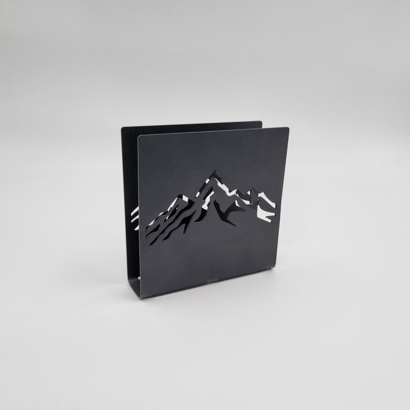 جا دستمال  فلزی کوه مربع