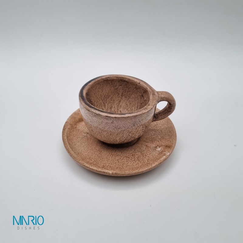 ست فنجان و نعلبکی ۱۲ پارچه کاپوچینو شپو کرم