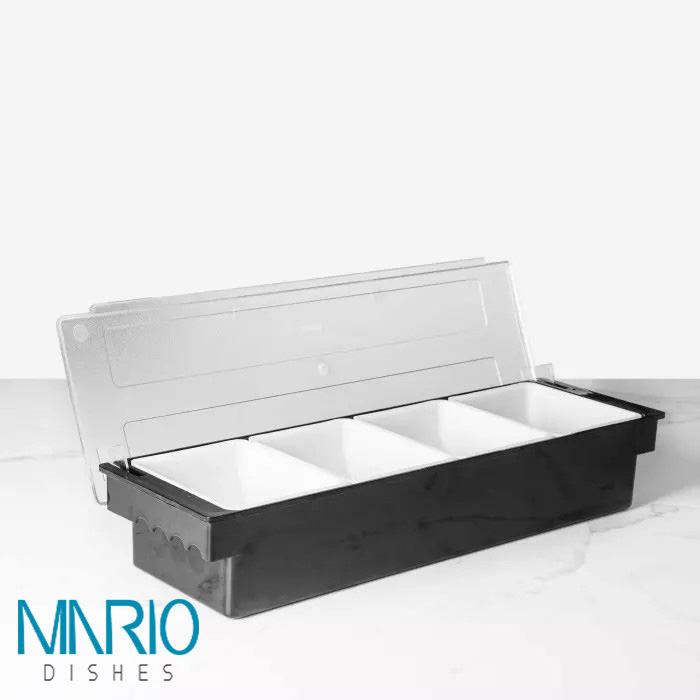 گارنیش باکس ۴ خانه پلاستیکی ۱۵/۵×۴۹ سانتیمتری