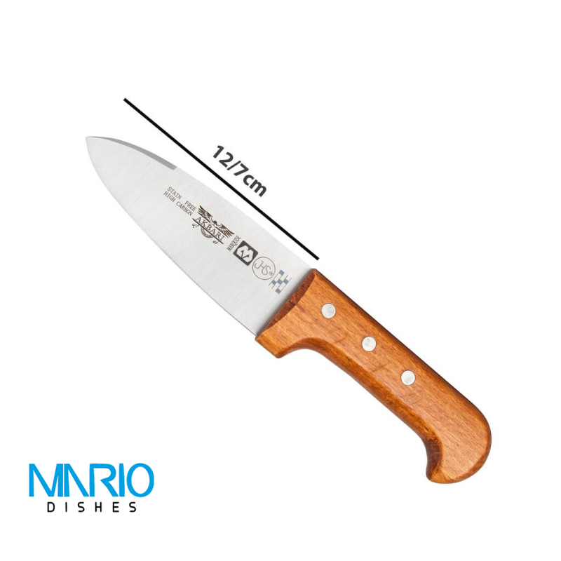 چاقو دسته چوب اکبری 12.7سانت ws21