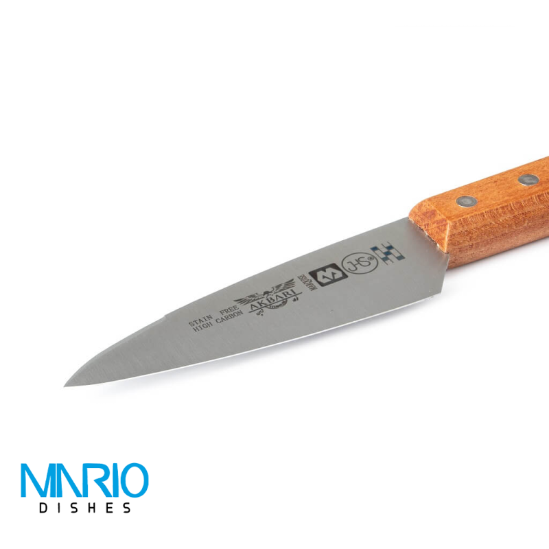 چاقو دسته چوب اکبری 12.7سانت ws25