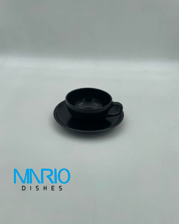 کاپ کاپوچینو مشکی مات (ست 6عددی)