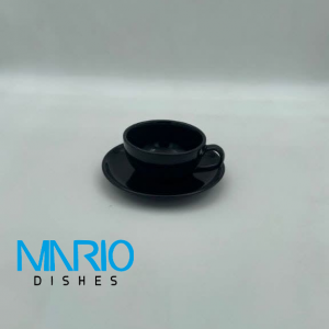 کاپ کاپوچینو مشکی براق (ست 6عددی)
