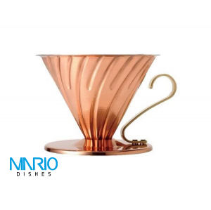 دریپر فلزی مسی v60 هاریو