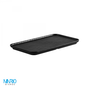 رست مستطیل ملامین چروک مشکی 311