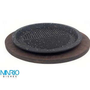 ظرف چدن و رست گرد ساده