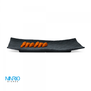 دیس چروک ملامین مشکی بزرگ D4220