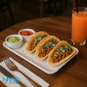 رست مستطیل ملامین چروک سفید 311