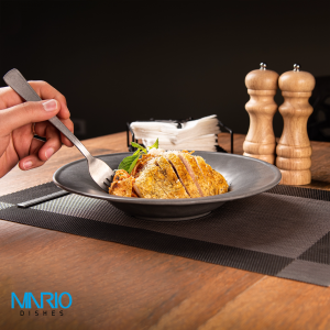 کاسه پاستا چروک  ملامین طوسی 45*260